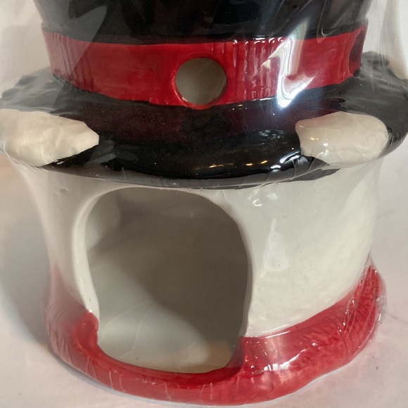 Yankee Candle Vintage Holiday Snowman Tart Warmer 1 Tea light 3 Melts RARE 6" T - Picture 7 of 14